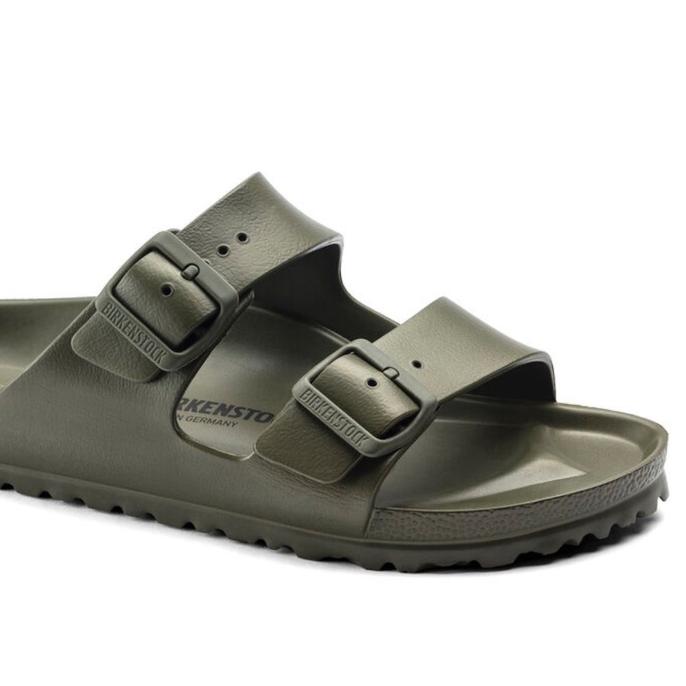 Mens Birkenstocks Khaki Green Size 41 EU 8.5 US EVA Arizona Essentials